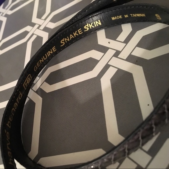 Harve Benard genuinely  snakeskin belt main image 5